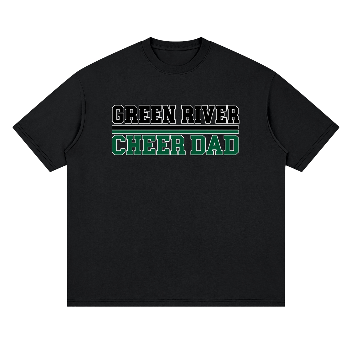 Dad Green River Oversized Drop Shoulder T-Shirt