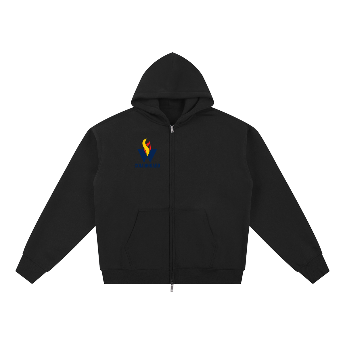 Simple West Shore Essential Fleece Zip-Through Hoodie