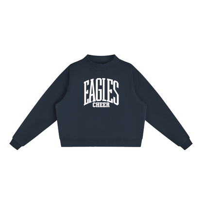 Essential Fleece Mock-Neck Crew Sweatshirt