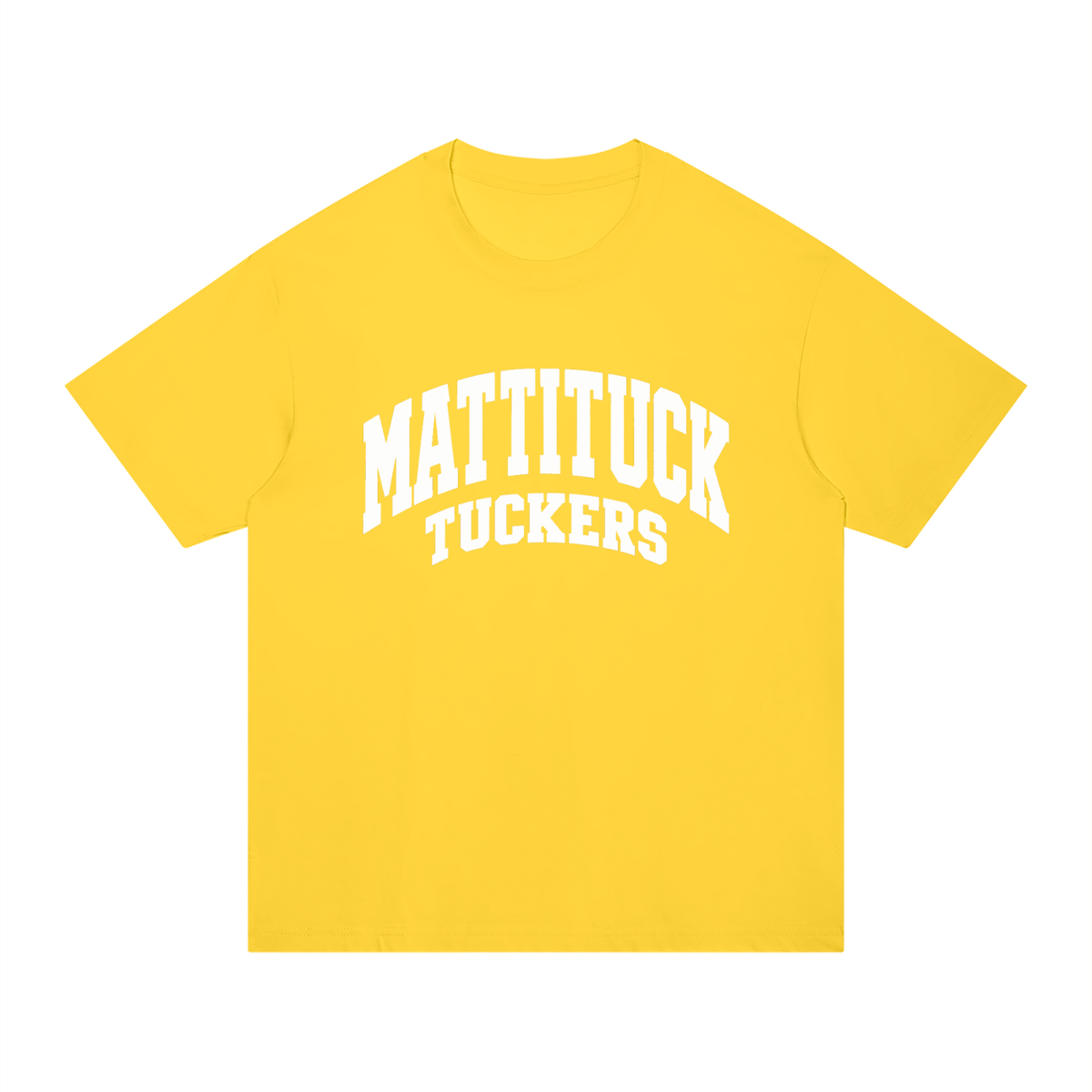 Basic 2 White Mattituck Unisex Regular Fit Cotton T-Shirt