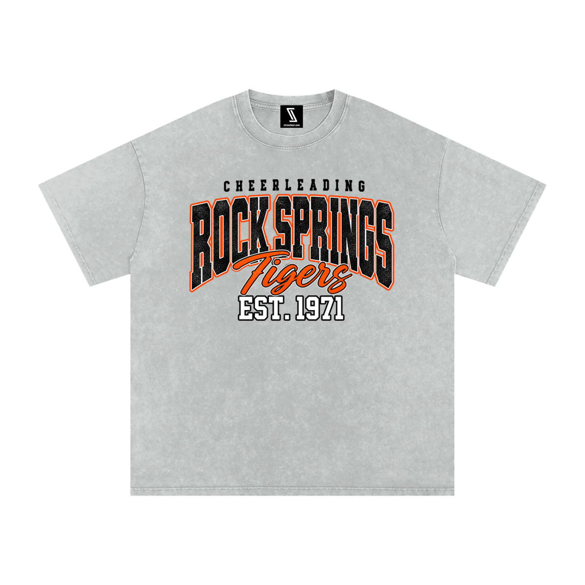 Vintage Rock Springs Snow Washed Oversized Cotton T-Shirt