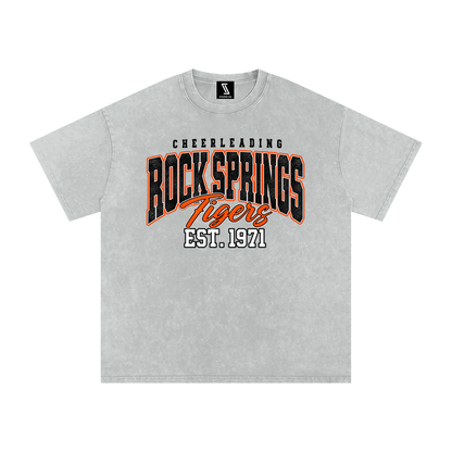 Vintage Rock Springs Snow Washed Oversized Cotton T-Shirt