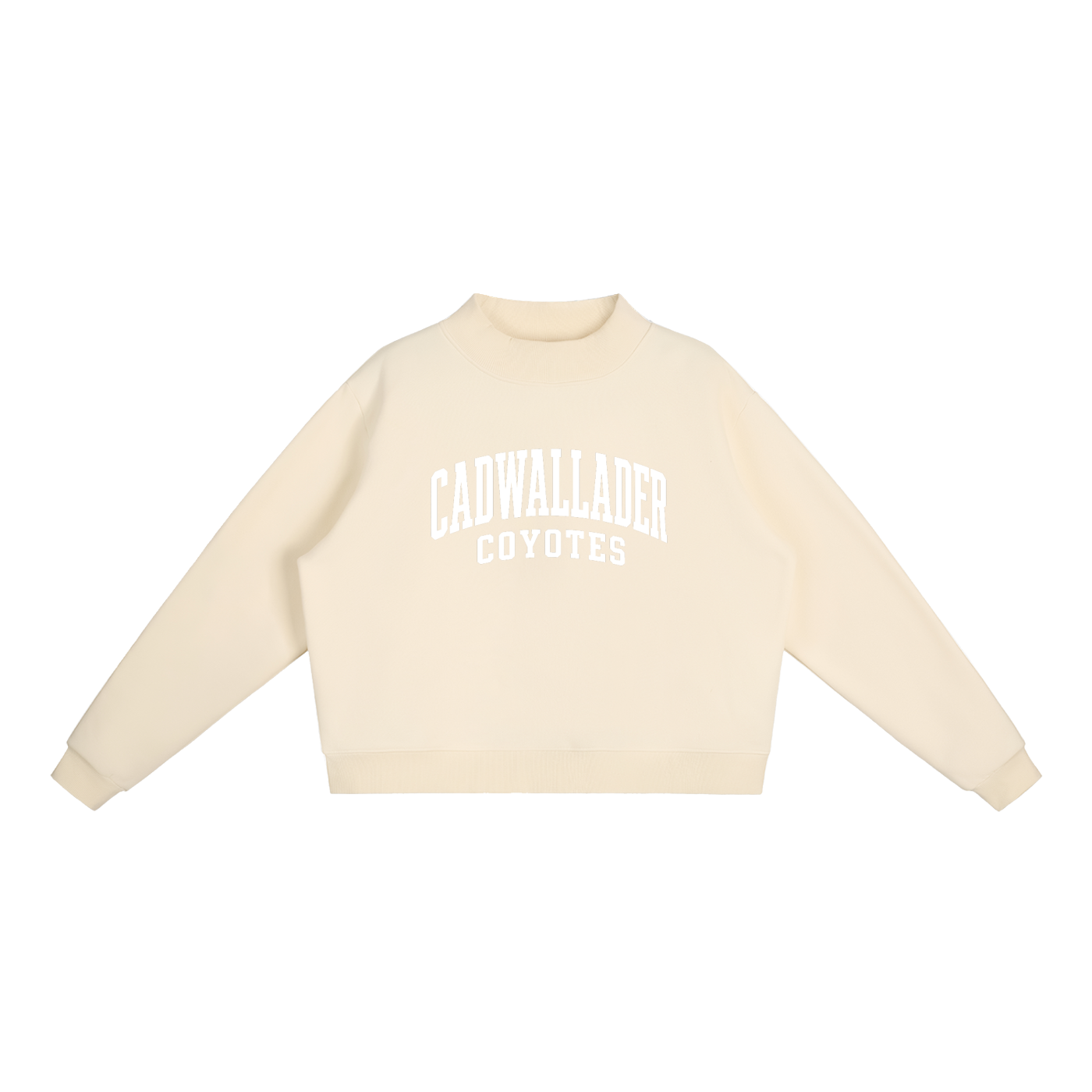 Essential Fleece Mock-Neck Crew Sweatshirt