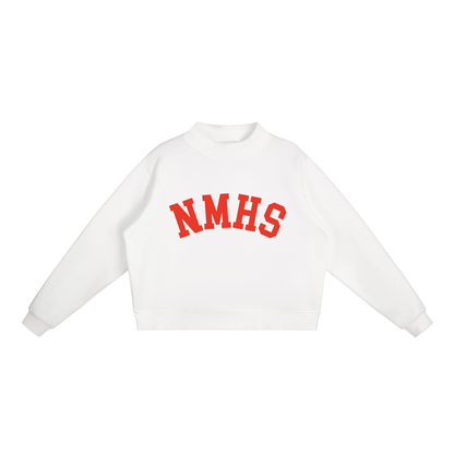 Essential Fleece Mock-Neck Crew Sweatshirt