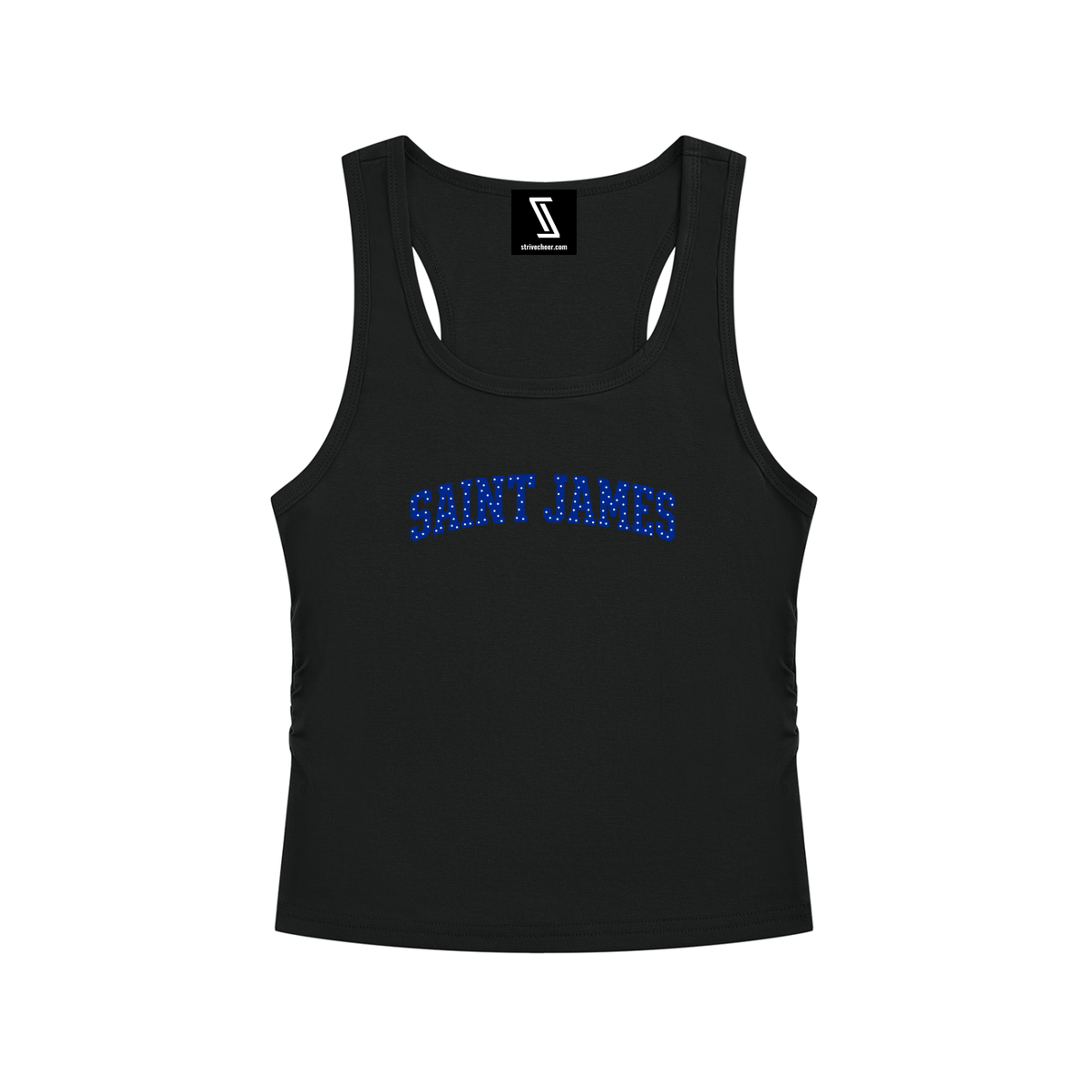 Polka Dot Saint James Women’s Ruched Tank Top