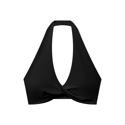 Strive Pleated Halter Sports Bra
