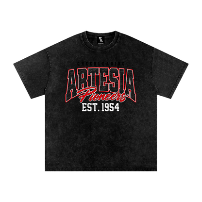 Vintage Artesia Snow Washed Oversized Cotton T-Shirt