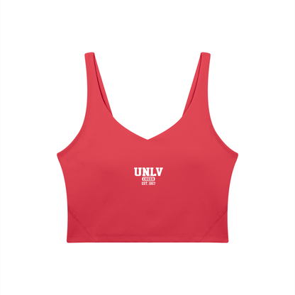 Old School UNLV Women's V-Neck Yoga Sports Bra