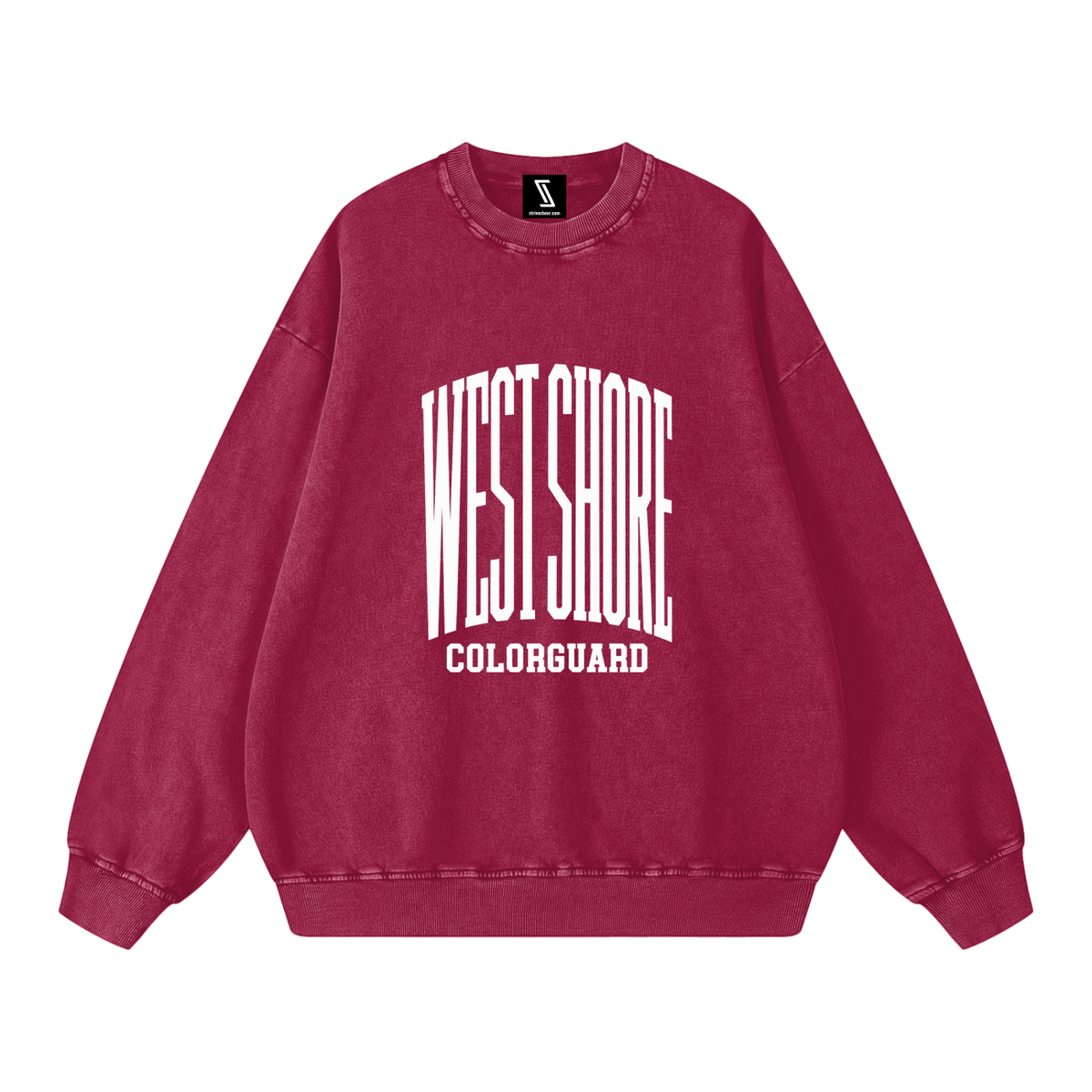 Basic 3 West Shore Snow Washed Oversized Sweatshirt