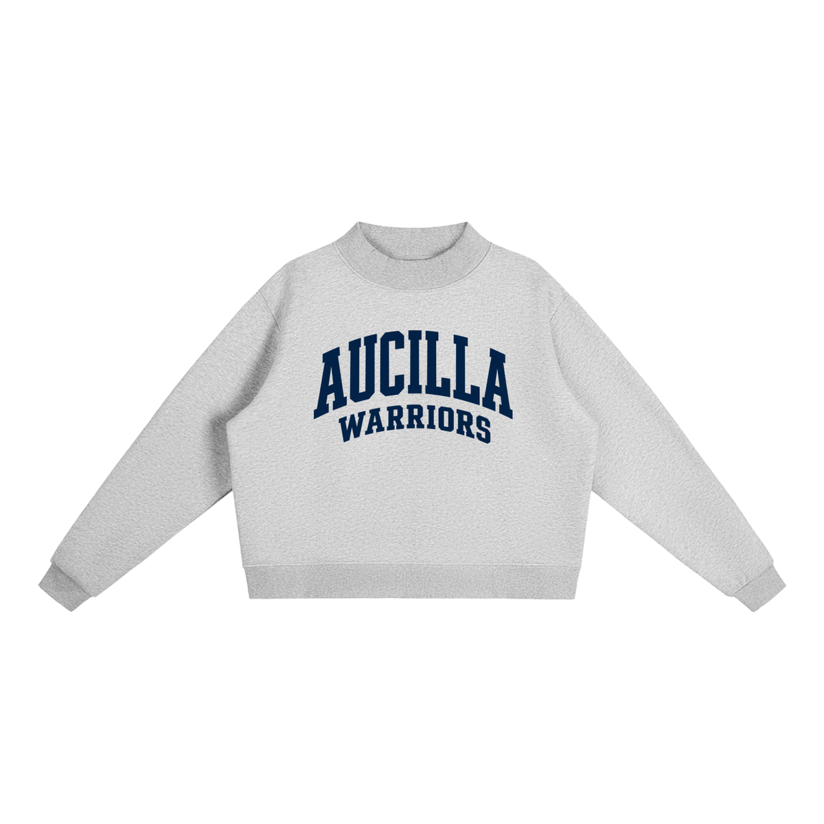 Basic 2 Aucilla Essential Fleece Mock-Neck Crew Sweatshirt