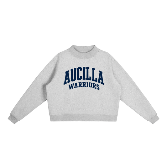 Basic 2 Aucilla Essential Fleece Mock-Neck Crew Sweatshirt