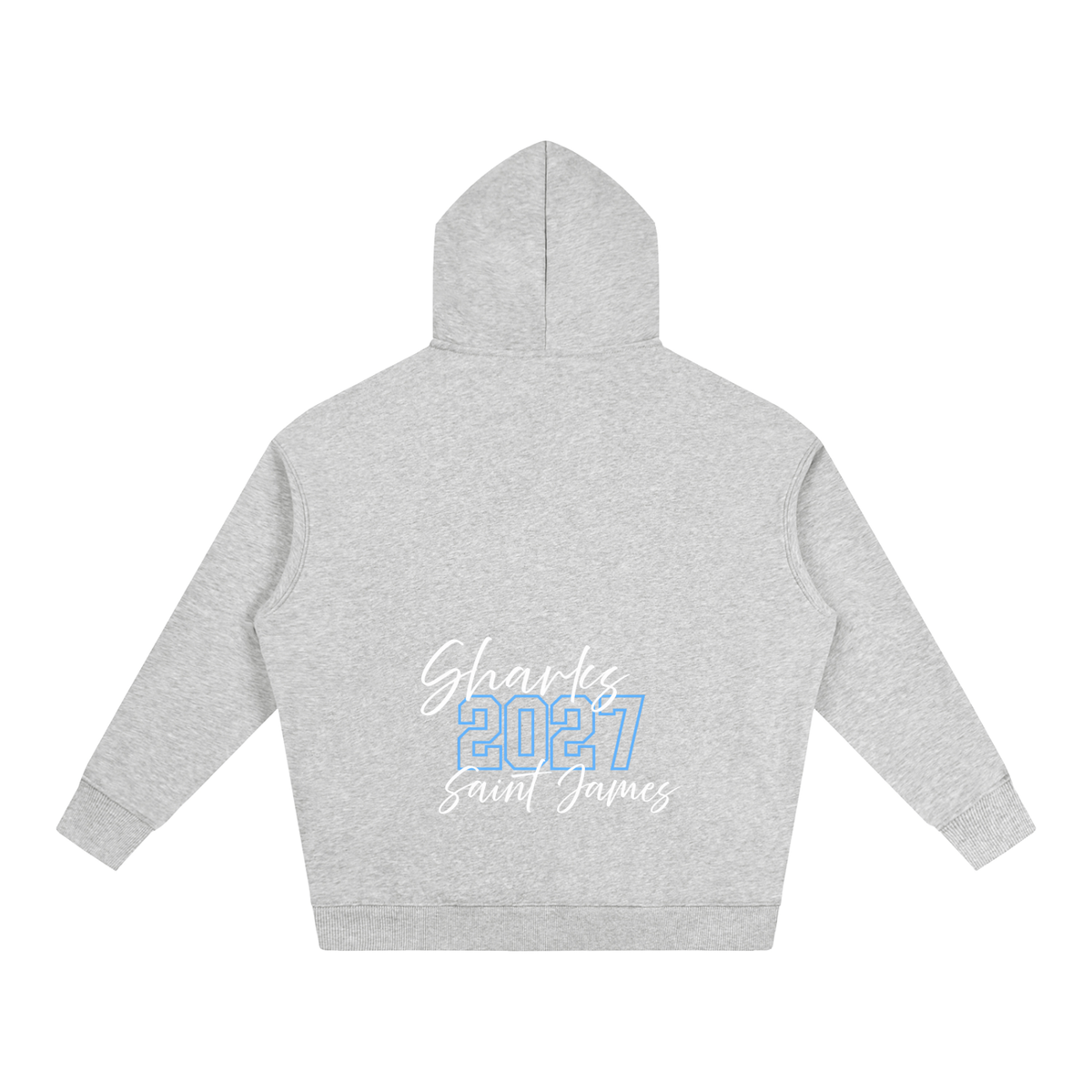 Cursive Front Saint James Oversize Fleeced Hoodie