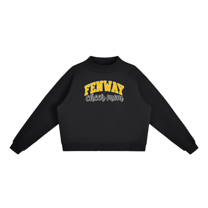 Cheer Mom Fenway Essential Fleece Mock-Neck Crew Sweatshirt (printed)