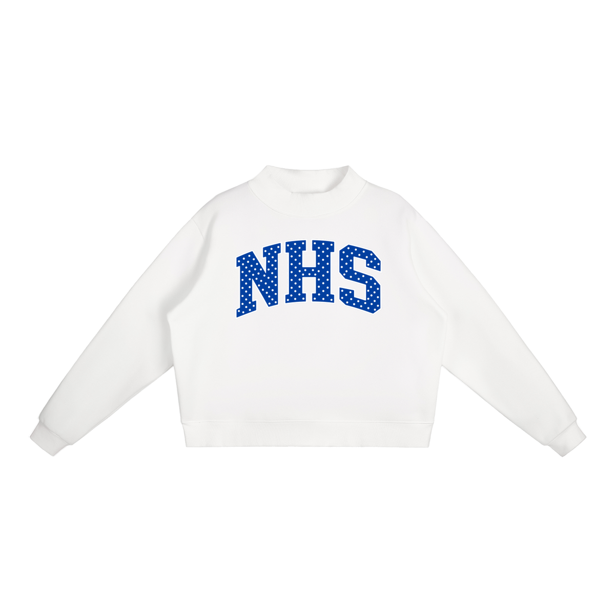 Essential Fleece Mock-Neck Crew Sweatshirt