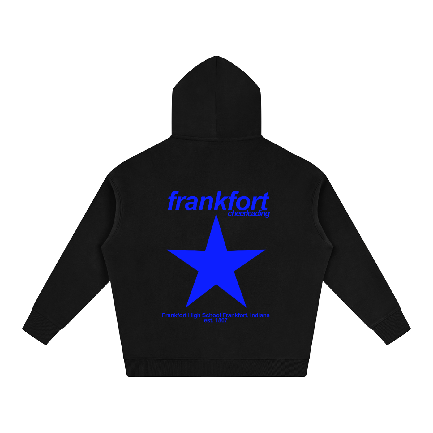 Blue Star Fleeced Hoodie