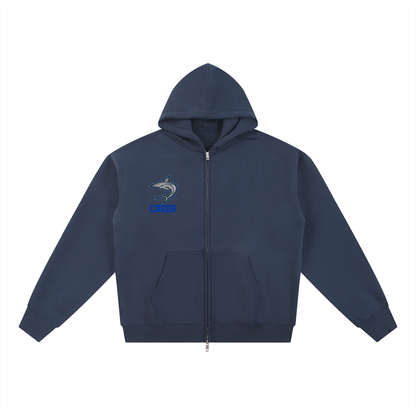 Simple Saint James Essential Fleece Zip-Through Hoodie