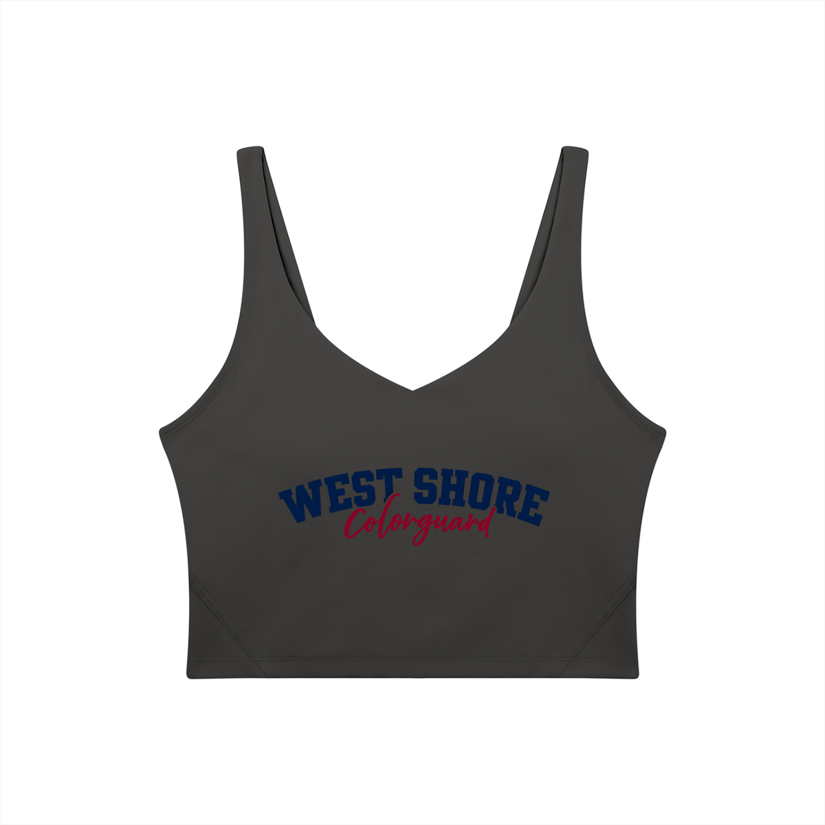 Cursive West Shore Women's V-Neck Yoga Sports Bra
