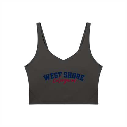 Cursive West Shore Women's V-Neck Yoga Sports Bra