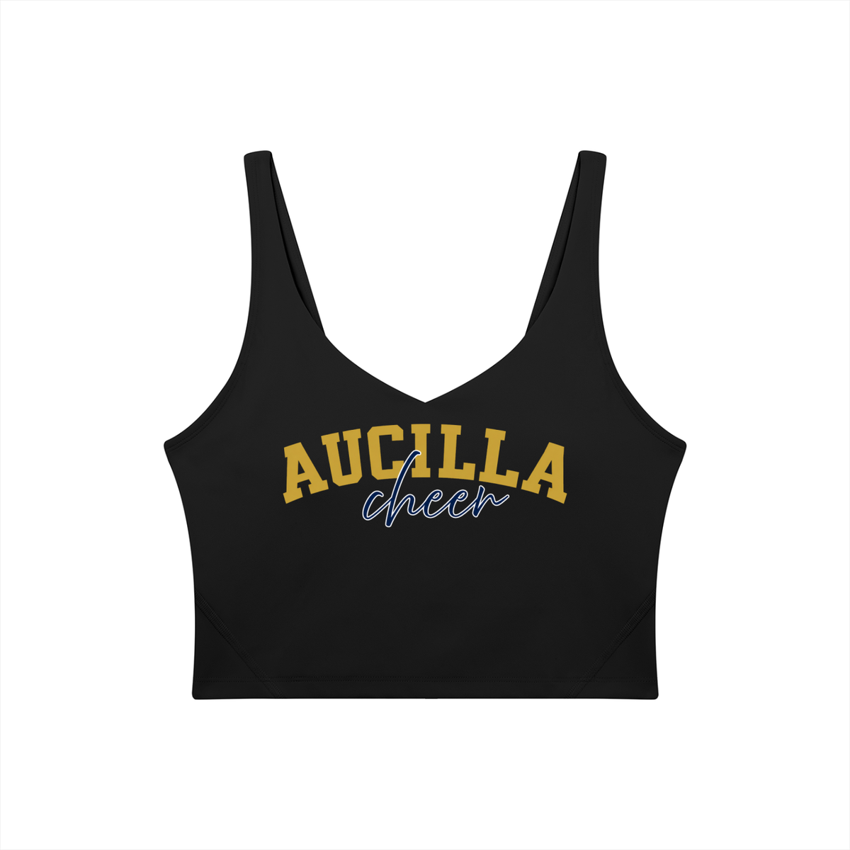 Cursive Aucilla Women's V-Neck Yoga Sports Bra