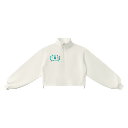 Women’s Mock-Neck Quarter-Zip Sweatshirt