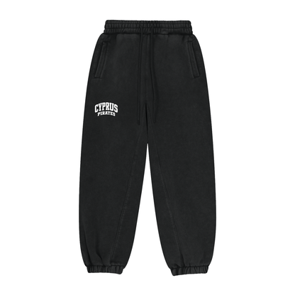 Basic 2 White Cyprus Fleeced Jogger Sweatpants