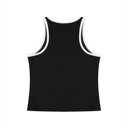 Women's Color Block Cropped Tank Top
