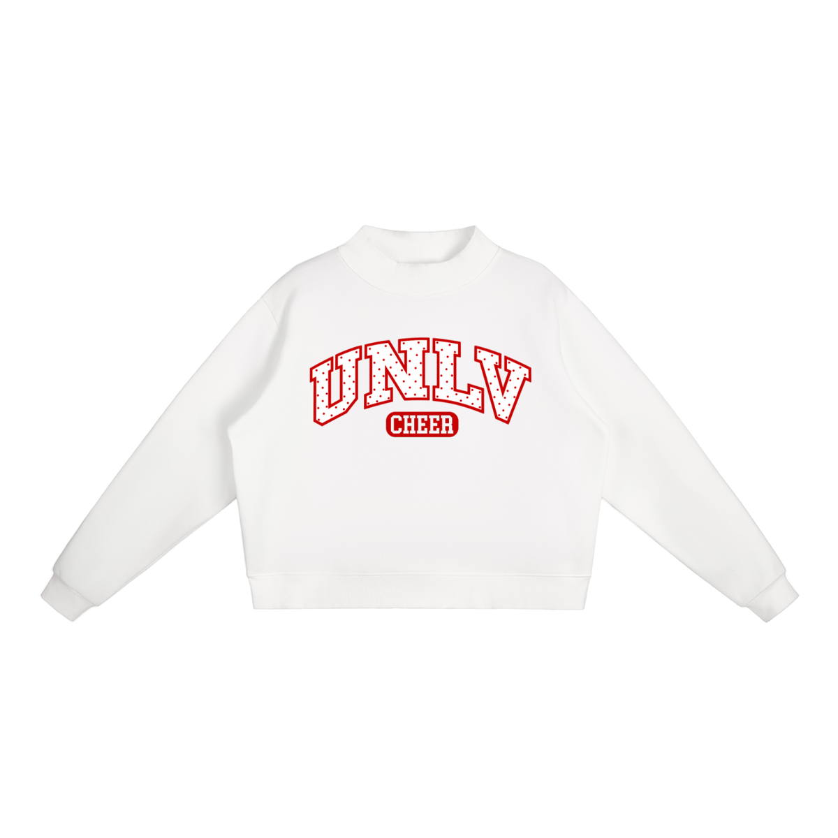 Essential Fleece Mock-Neck Crew Sweatshirt