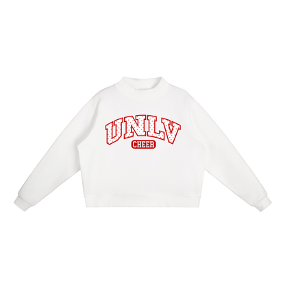 Essential Fleece Mock-Neck Crew Sweatshirt