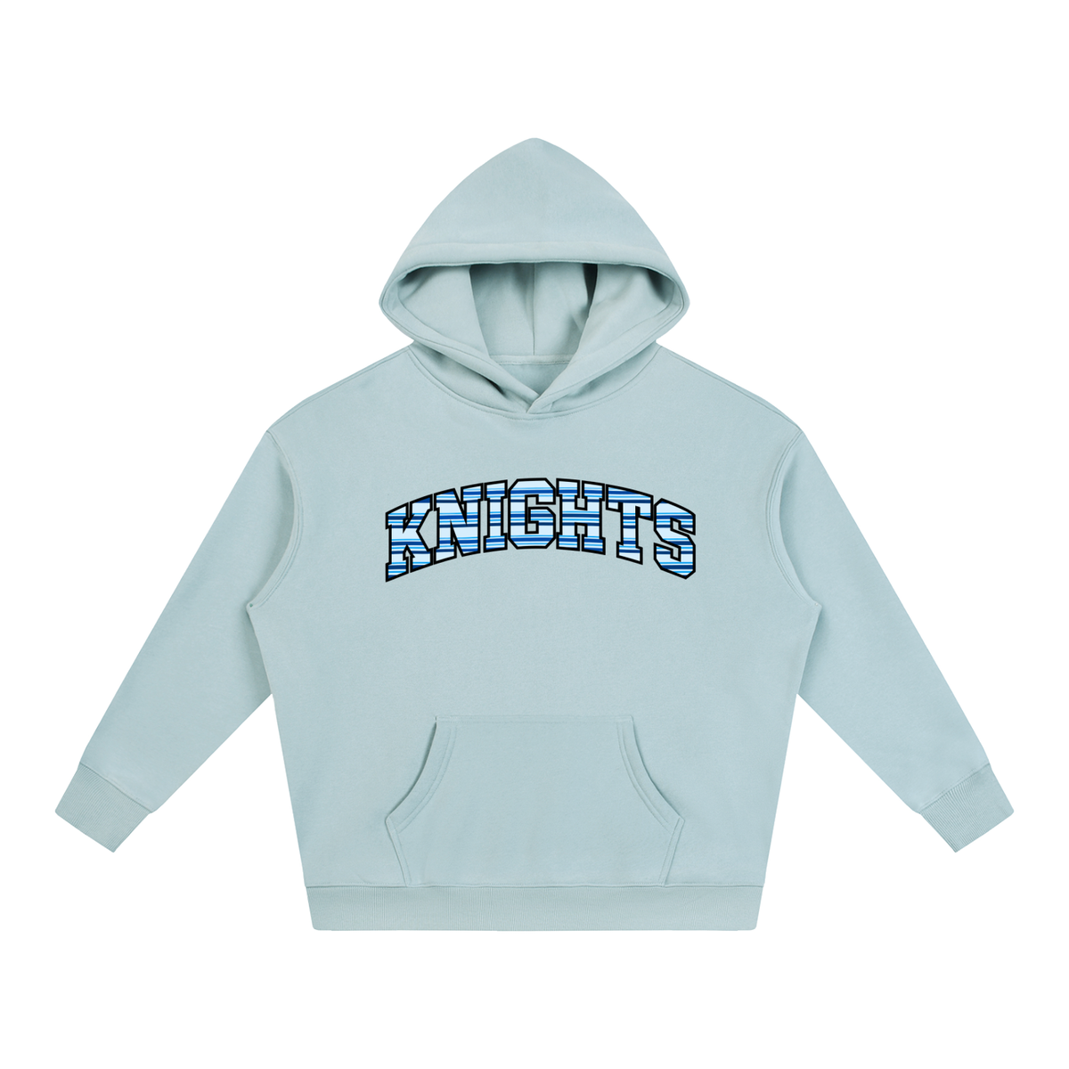 Striped Knights Oversize Fleeced Hoodie