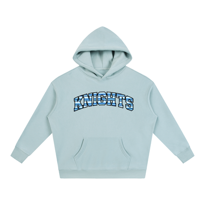 Striped Knights Oversize Fleeced Hoodie