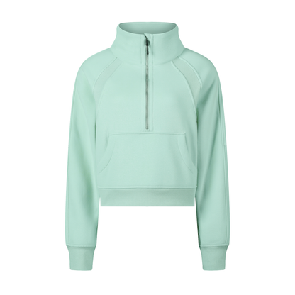 Strive Cropped Half-Zip Sweatshirt