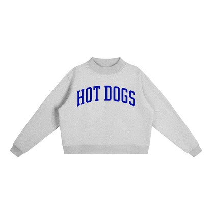 Essential Fleece Mock-Neck Crew Sweatshirt