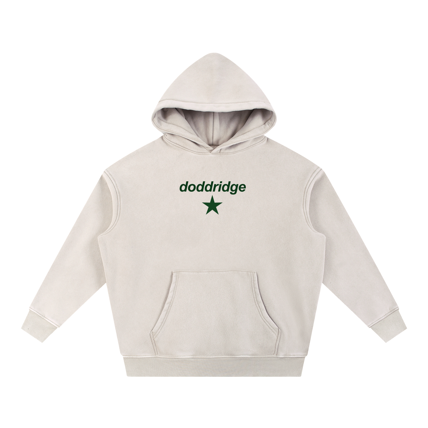 Snow Wash Fleece Oversize Hoodie
