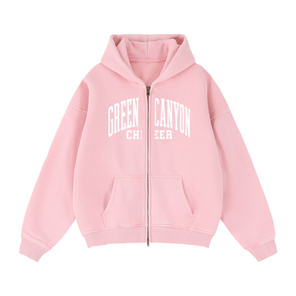 Zip-Through Boxy Hoodie