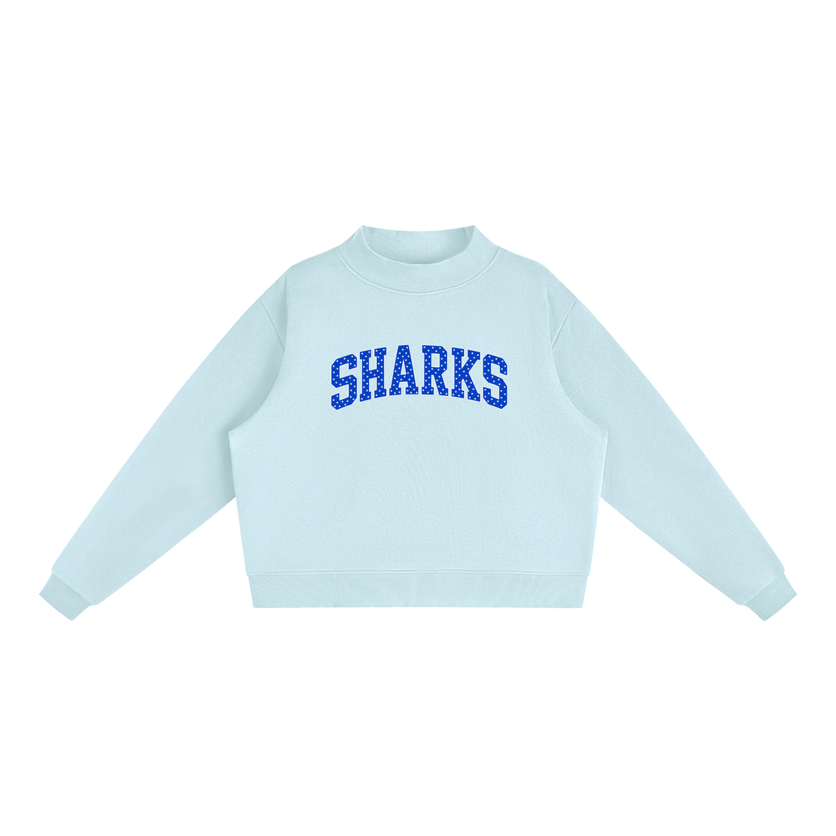 Essential Fleece Mock-Neck Crew Sweatshirt