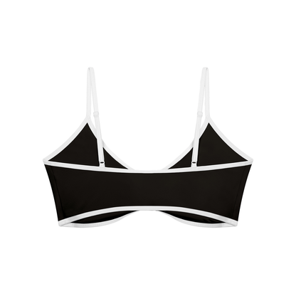 Women's Color Block Ruched V-Neck Sports Bra