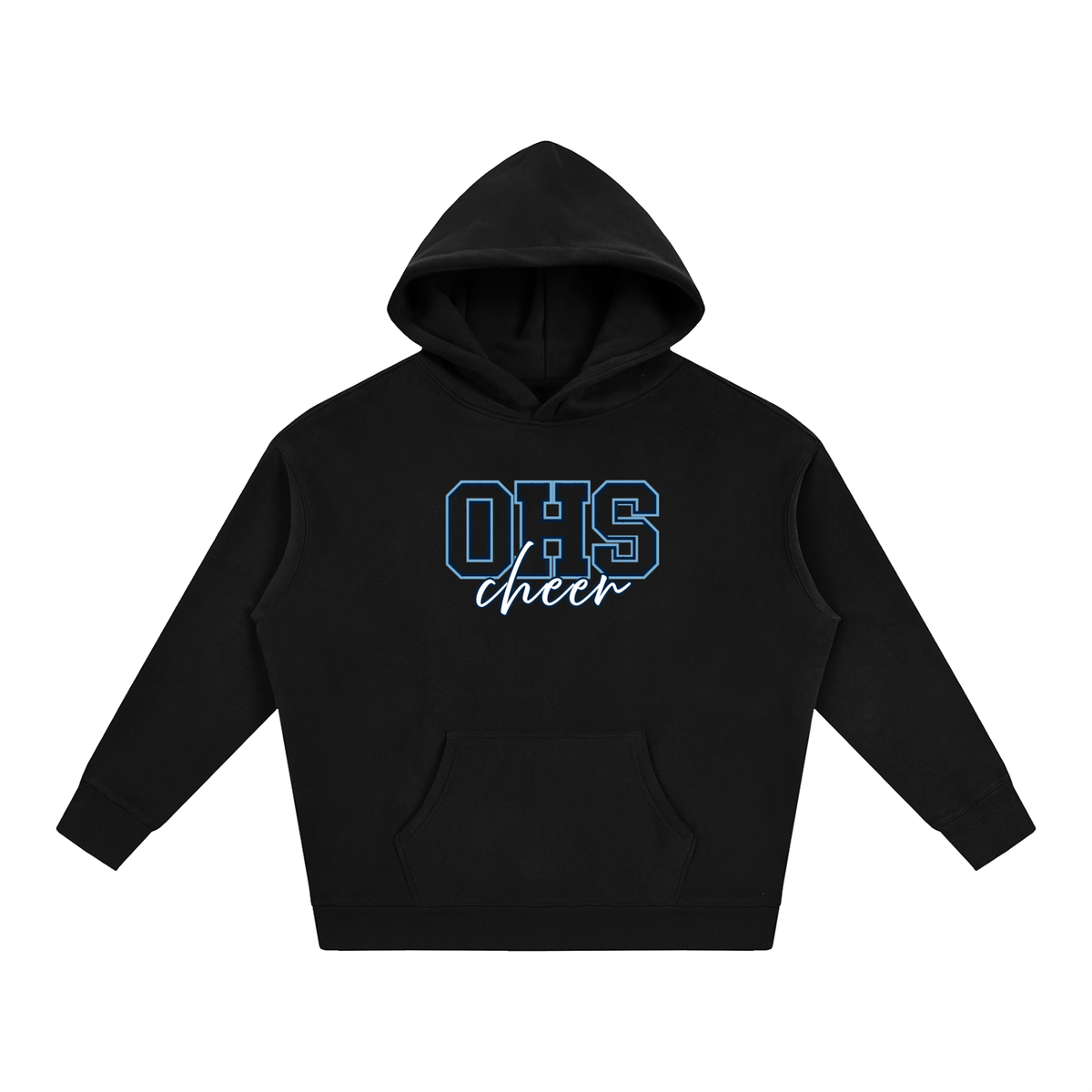 Cursive Front Oasis Oversize Fleeced Hoodie
