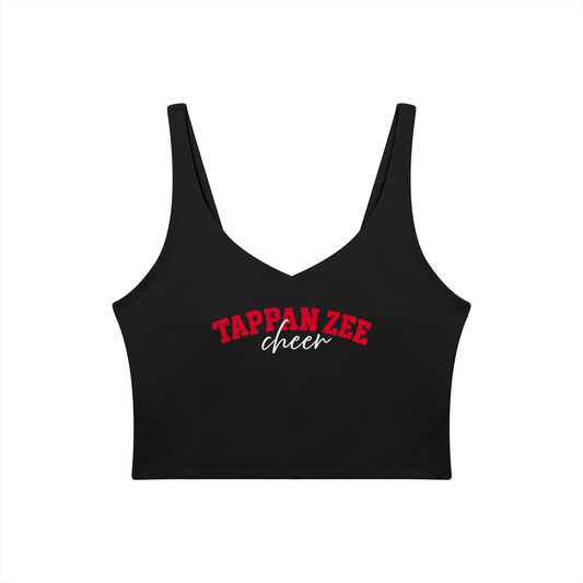 Cursive Tappan Zee Women's V-Neck Yoga Sports Bra