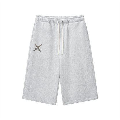 Relaxed Drawstring Three-quarter Sweatpants