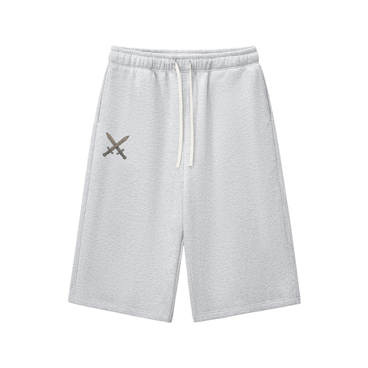 Relaxed Drawstring Three-quarter Sweatpants