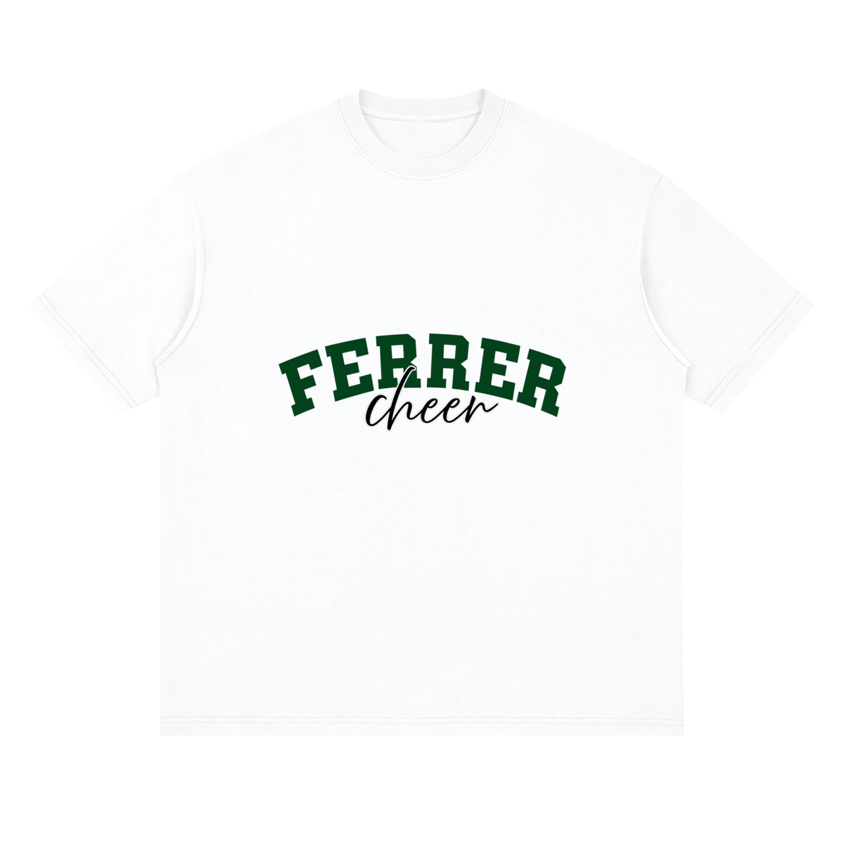 Cursive St Vincent Ferrer Oversized Drop Shoulder T-Shirt