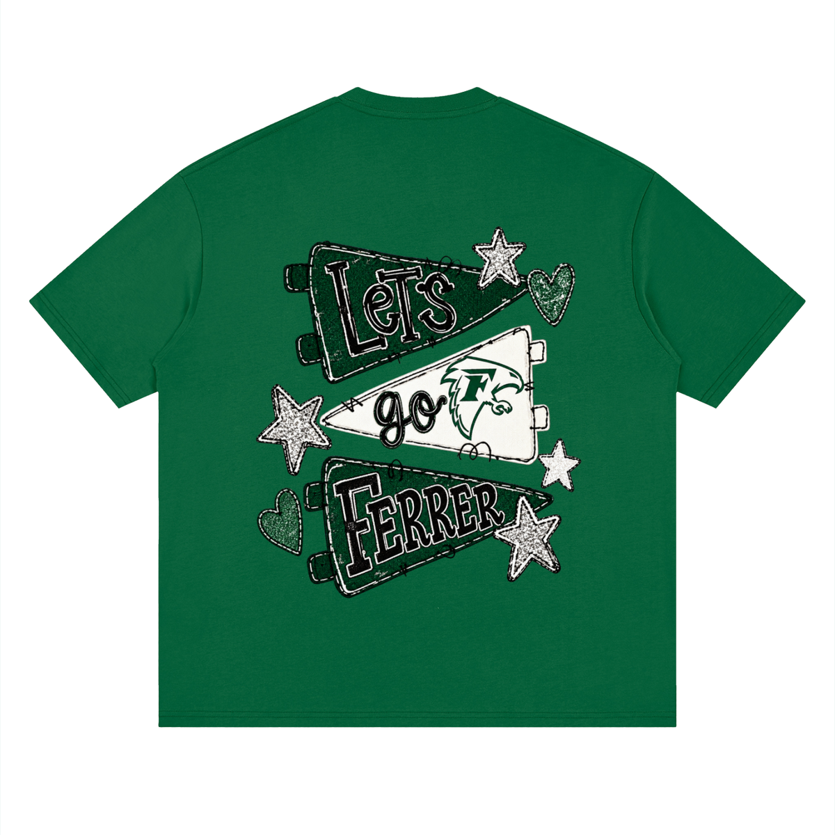 Lets Go St Vincent Ferrer Oversized Drop Shoulder T-Shirt