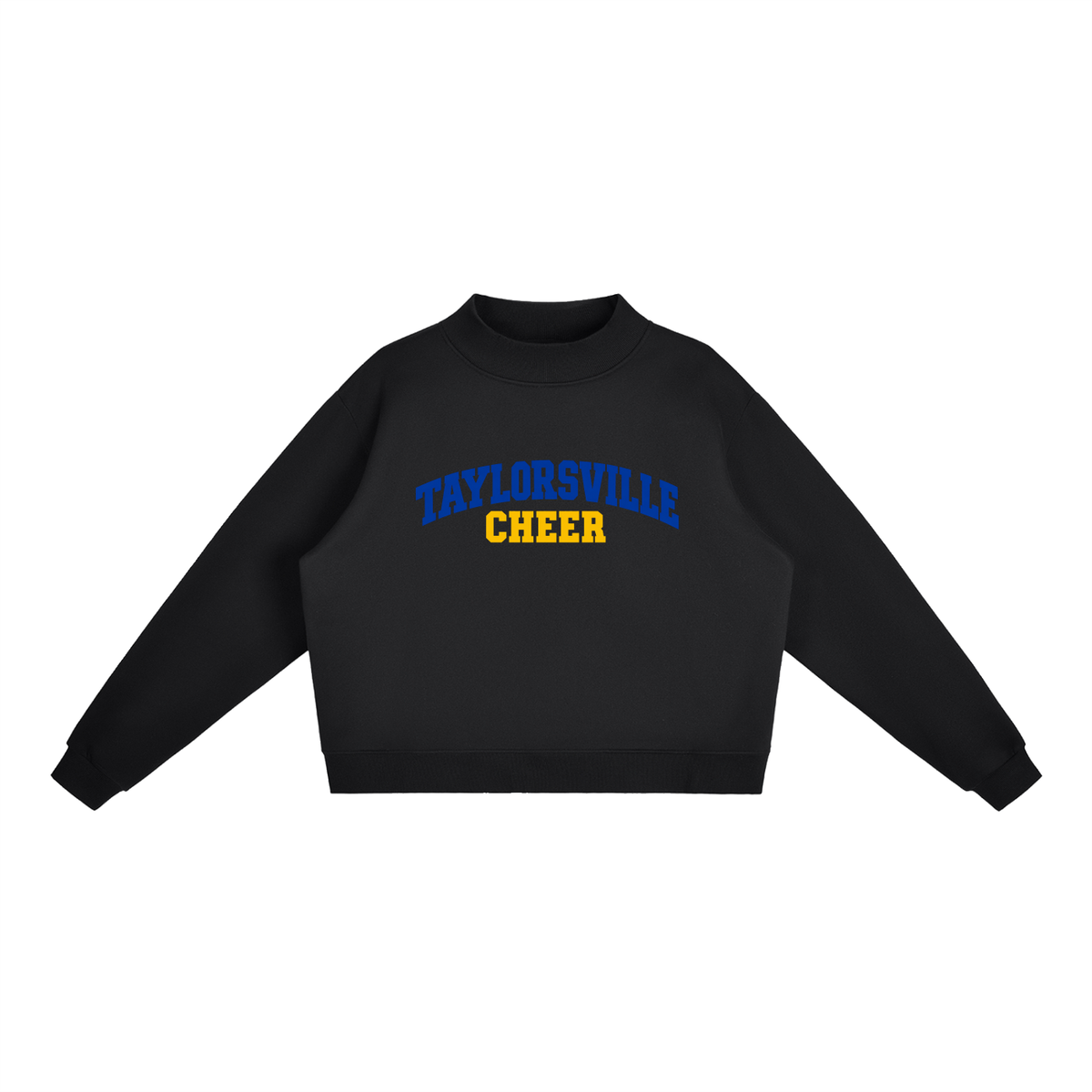 Basic 1 Taylorsville Essential Fleece Mock-Neck Crew Sweatshirt