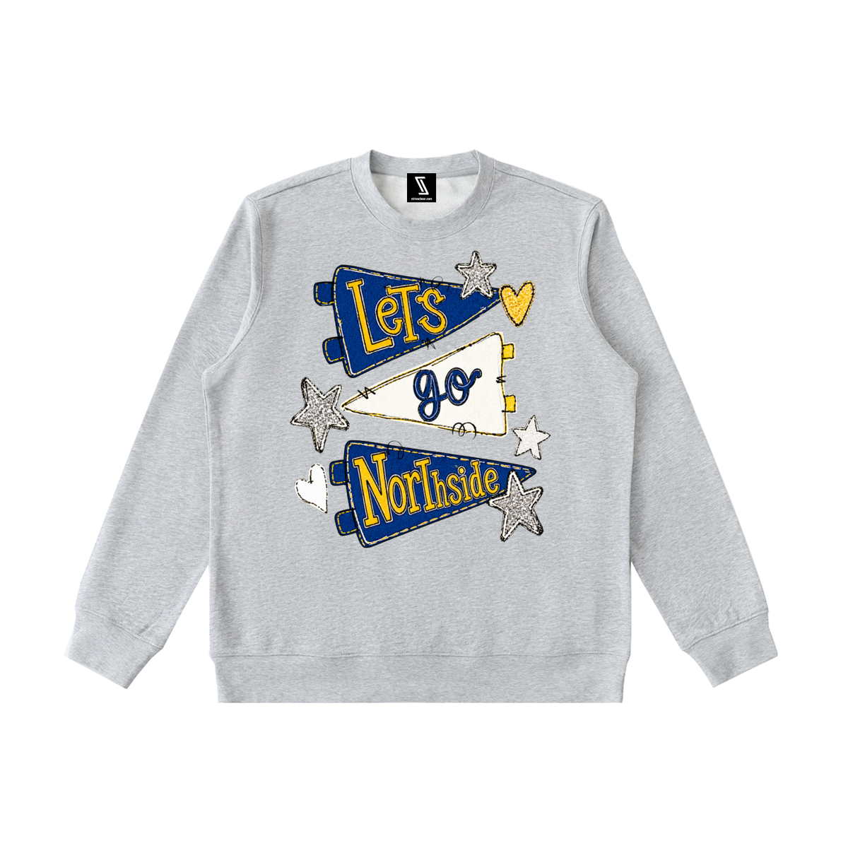 Lets Go Northside Essential Heavyweight Crewneck  Sweatshirt