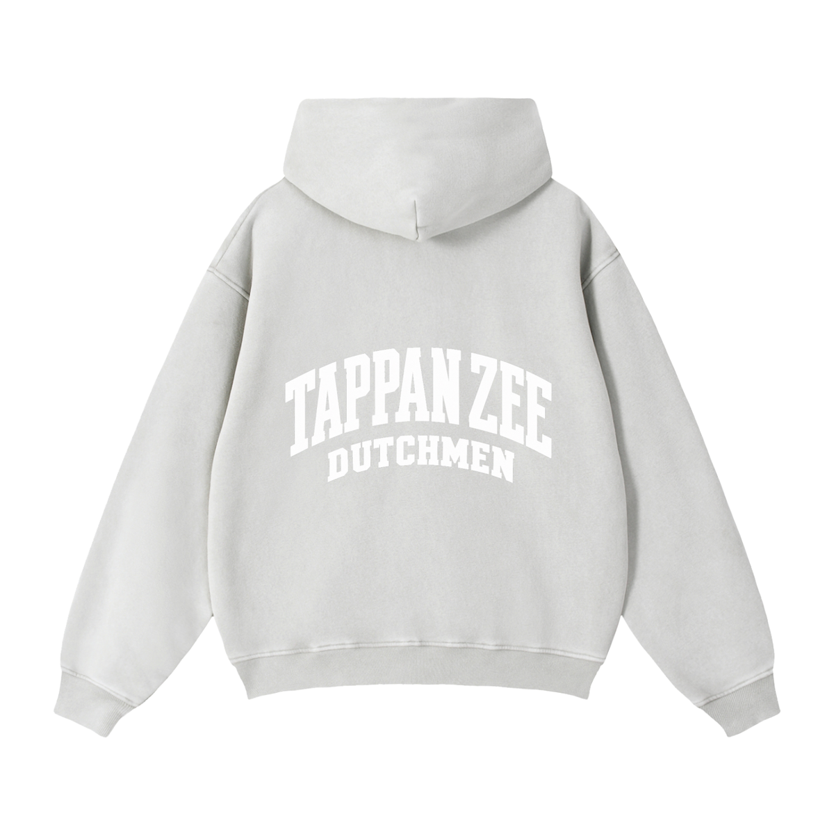 Basic 2 White Tappan Zee Zip-Through Boxy Fleece Hoodie