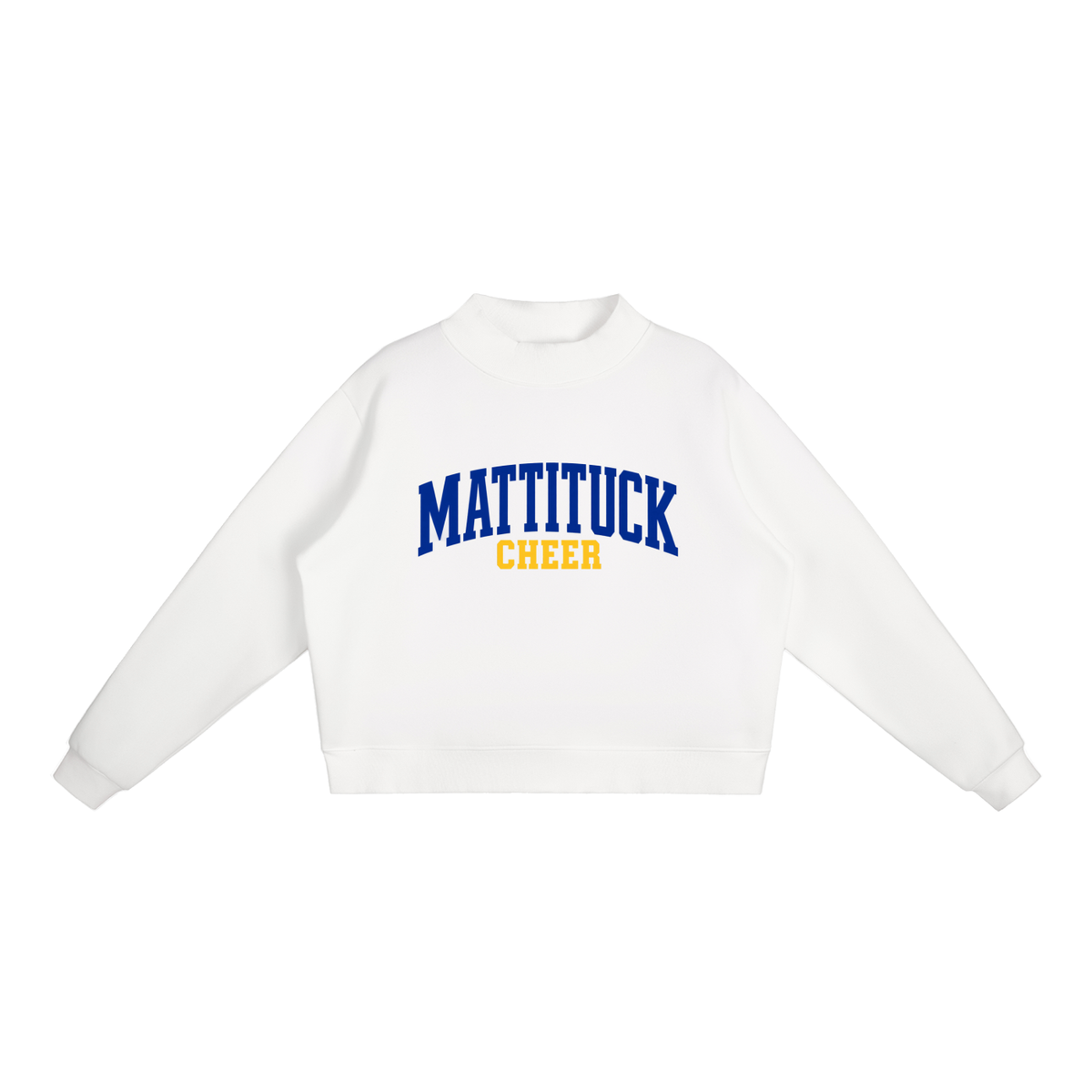 Basic 1 Mattituck Essential Fleece Mock-Neck Crew Sweatshirt