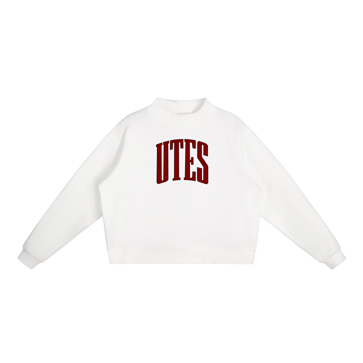 Varsity Utes Essential Fleece Mock-Neck Crew Sweatshirt