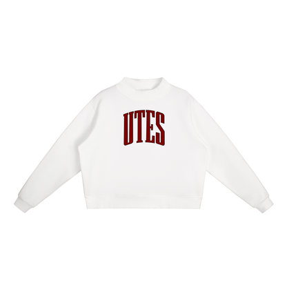 Varsity Utes Essential Fleece Mock-Neck Crew Sweatshirt
