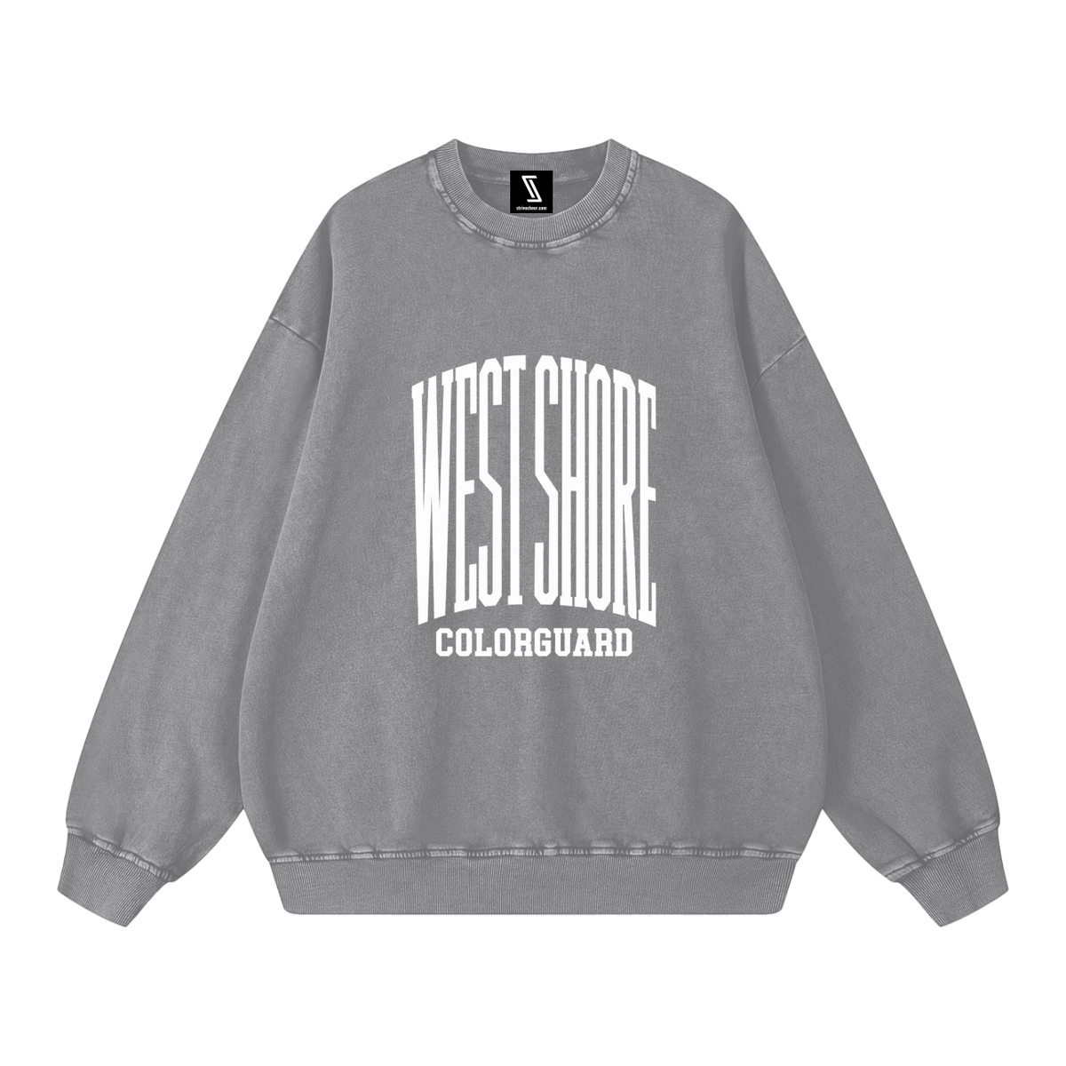 Basic 3 West Shore Snow Washed Oversized Sweatshirt
