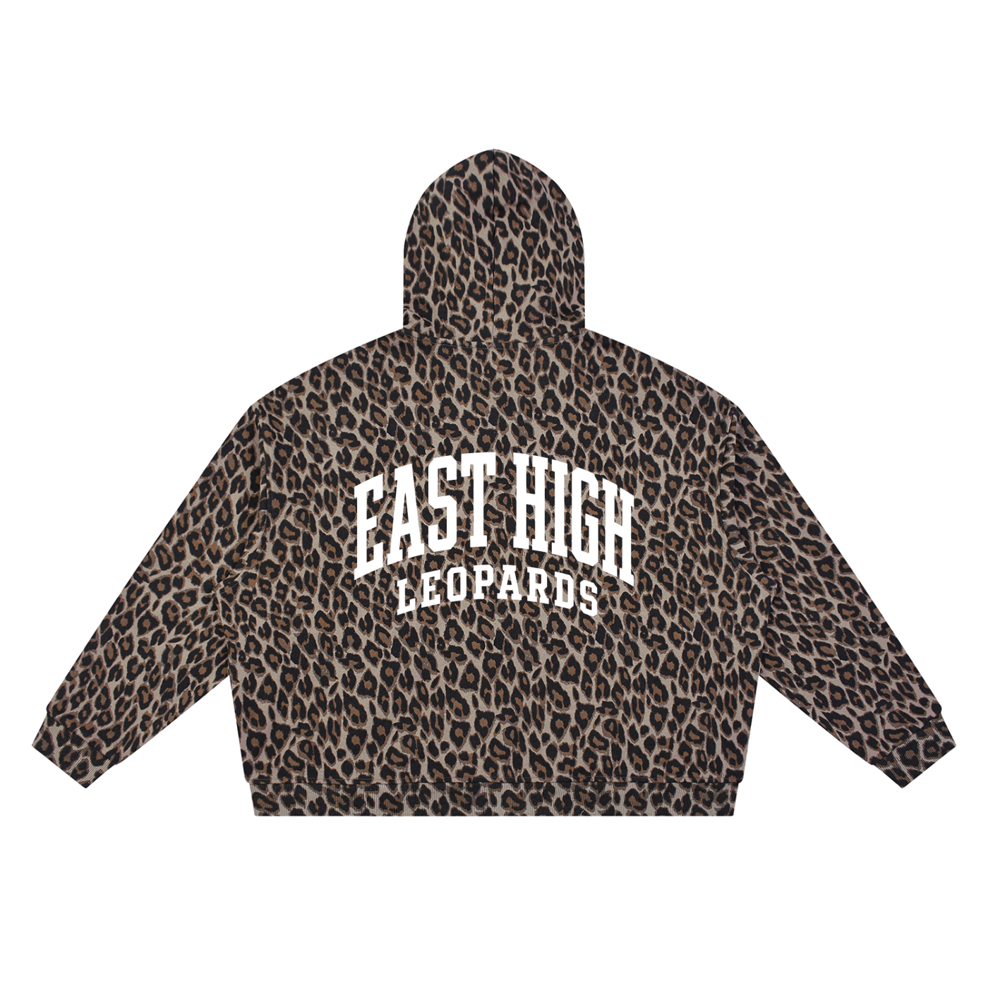 Unisex Leopard Full Zip Hoodie